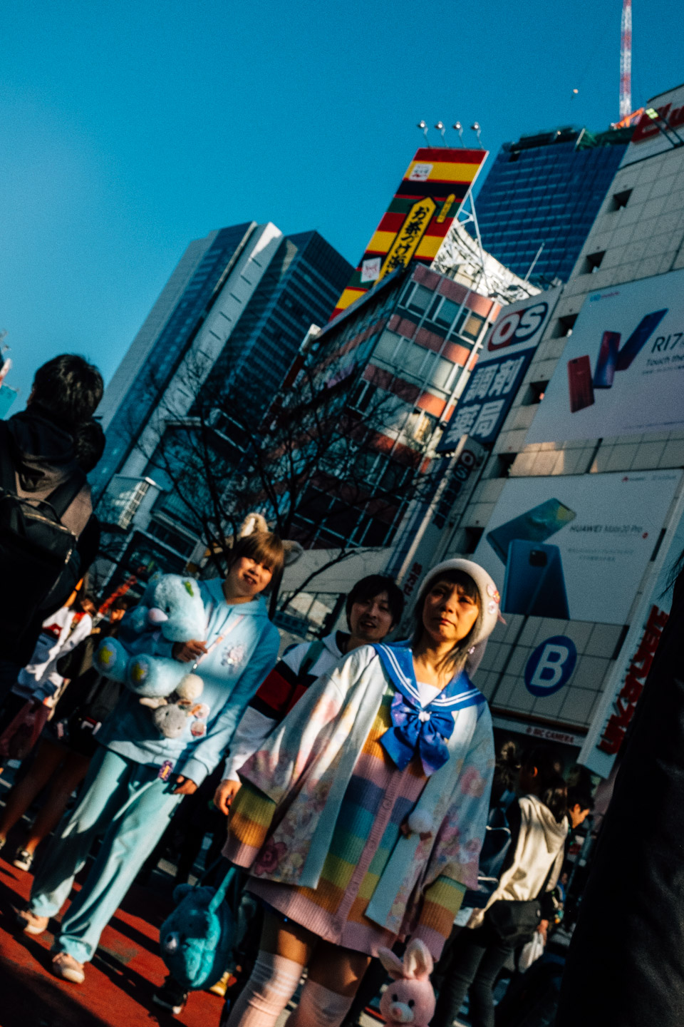 Advanced fashion on the street in Shibuya.