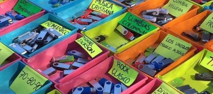 Music for sale on USB thumb drives in Mexico